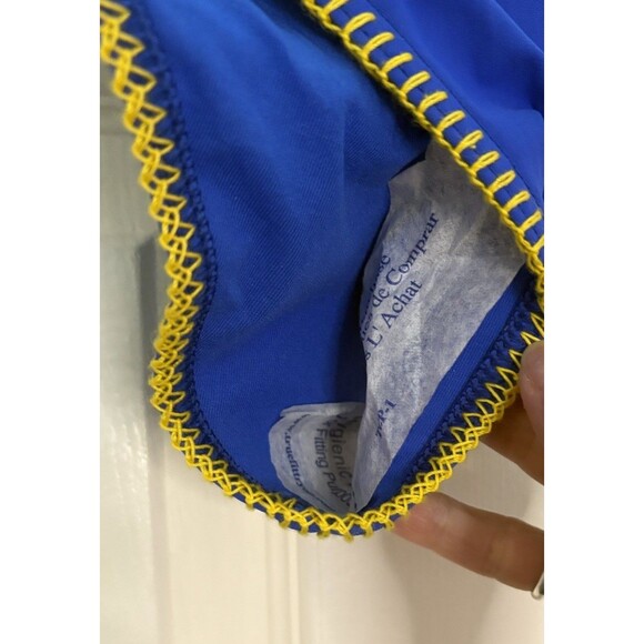 Banana Moon Side Hipster Bikini Bottom FR 44 US XL/XXL Blue NEW Colorful - Picture 4 of 6